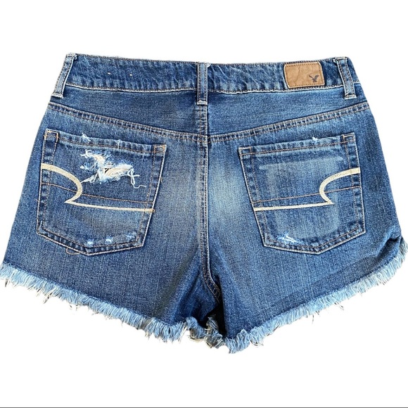 American Eagle outfitters denim blue jean shorts size 6 - Picture 4 of 10